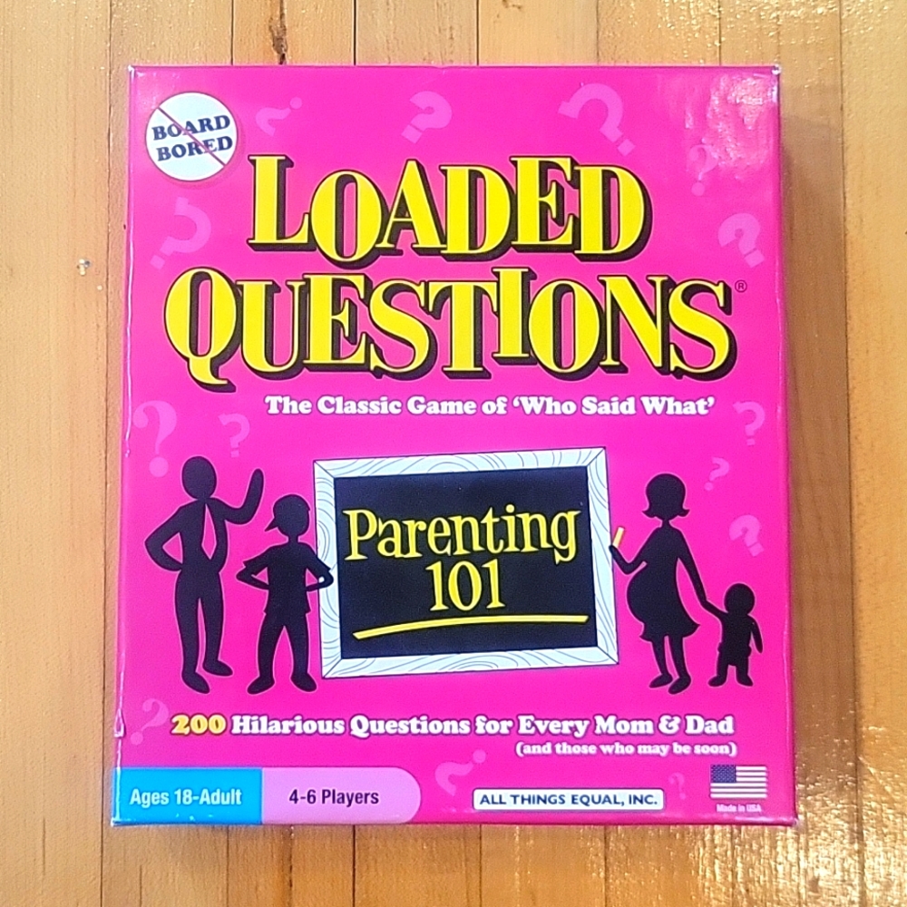 Loaded Questions Adult Game "Parenting 101" NEW cards and pencils Never Opened